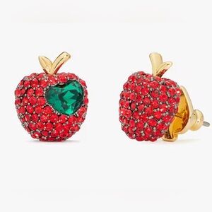 KATE SPADE Dashing Beauty Pavè Apple Stud Earrings